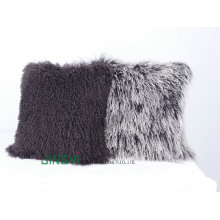 Wholesale Soft Tibetan Mongolian Lamb Fur Wool Cushion Cover